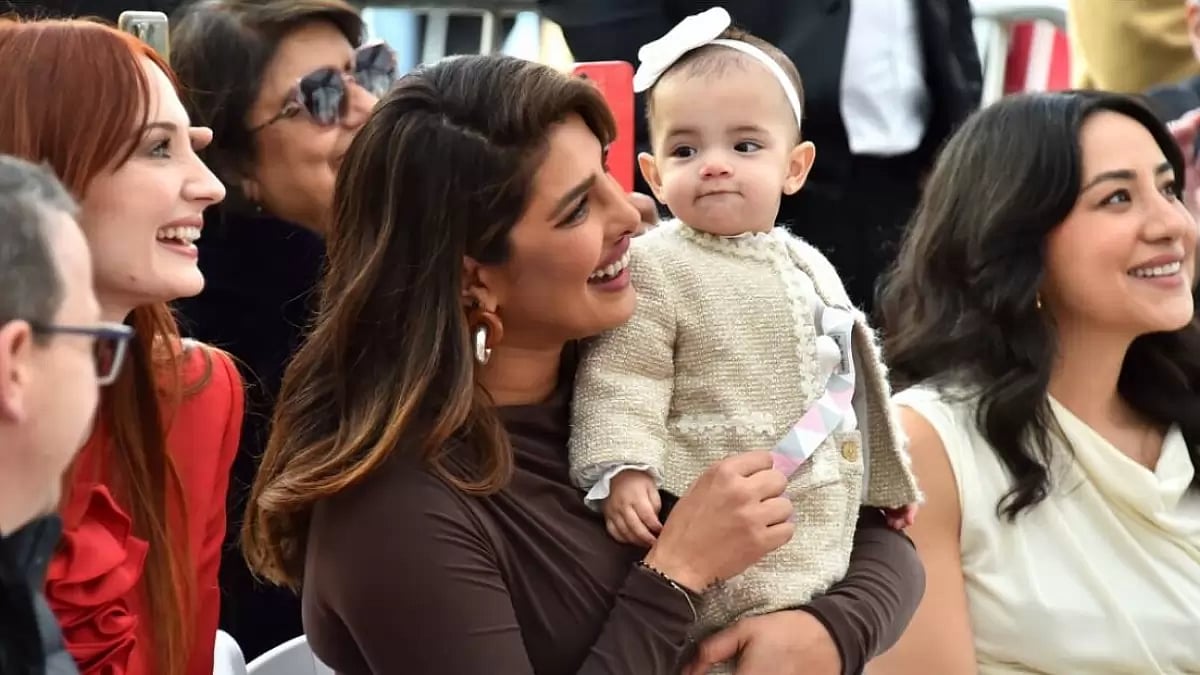 Priyanka Chopra with her daughter Malti Marie