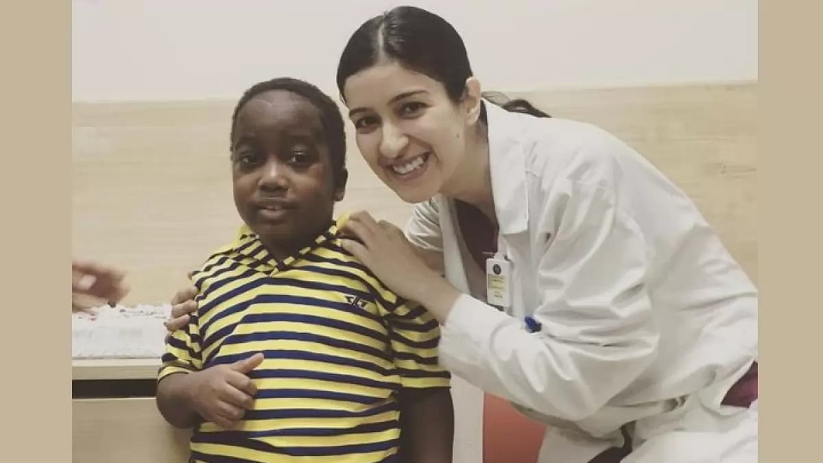 Dr. Shambhavi Sharma with her Patient