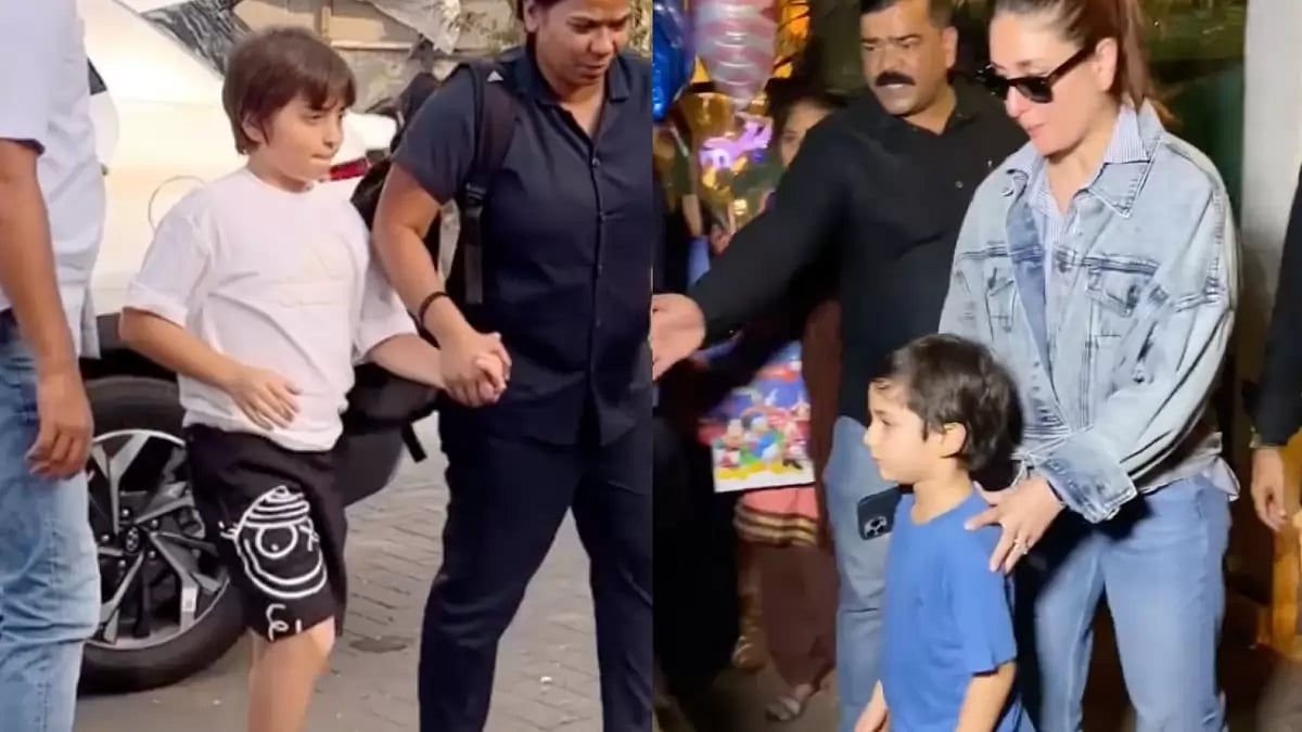 AbRam Khan and Taimur Ali Khan