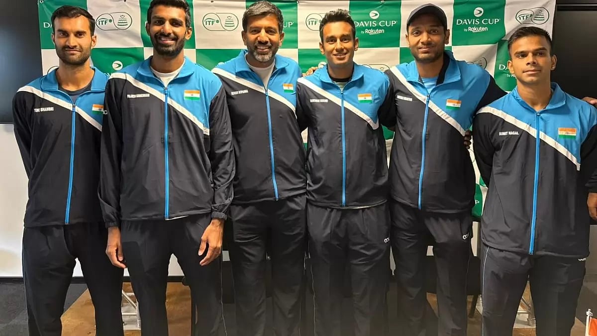 Members of the Indian Davis Cup team pictured in Denmark on Thursday.