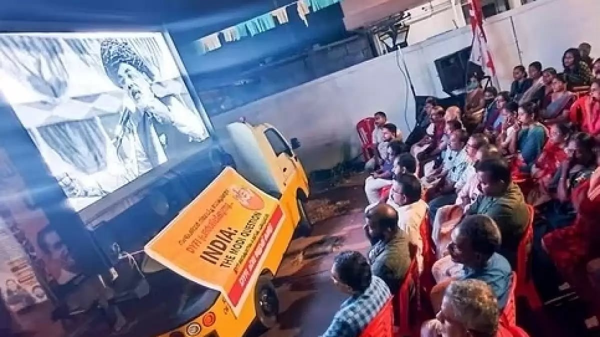 Screening of the BBC documentary India: The Modi Question in Chennai