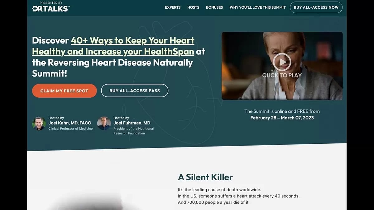 Reversing Heart Disease Naturally Summit