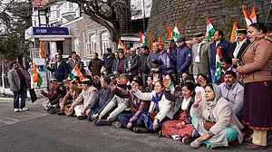 Congress protest over Adani row