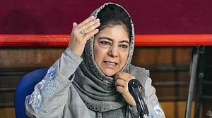 Mehbooba Mufti addresses press
