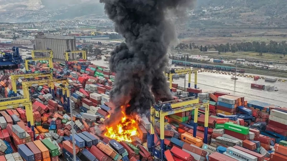 Turkey port fire continues to rage for two consecutive days
