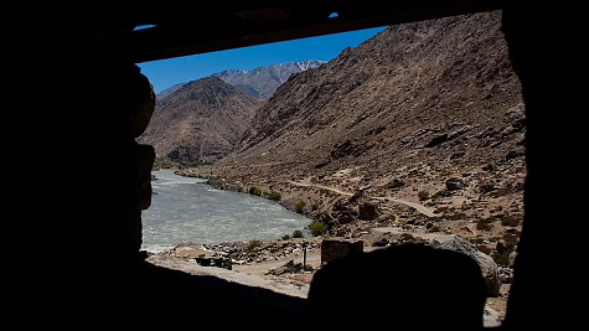 River Indus flowing in Jammu and Kashmir.
