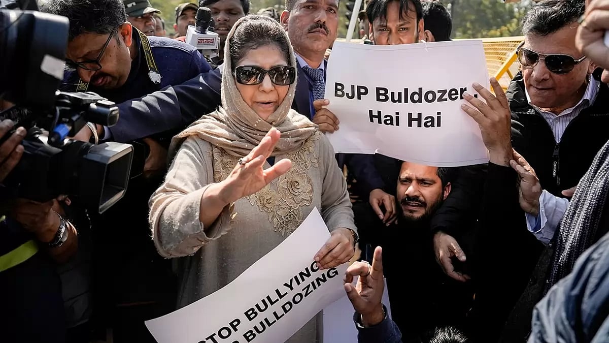 PDP protest over anti-encroachment drive in J&K