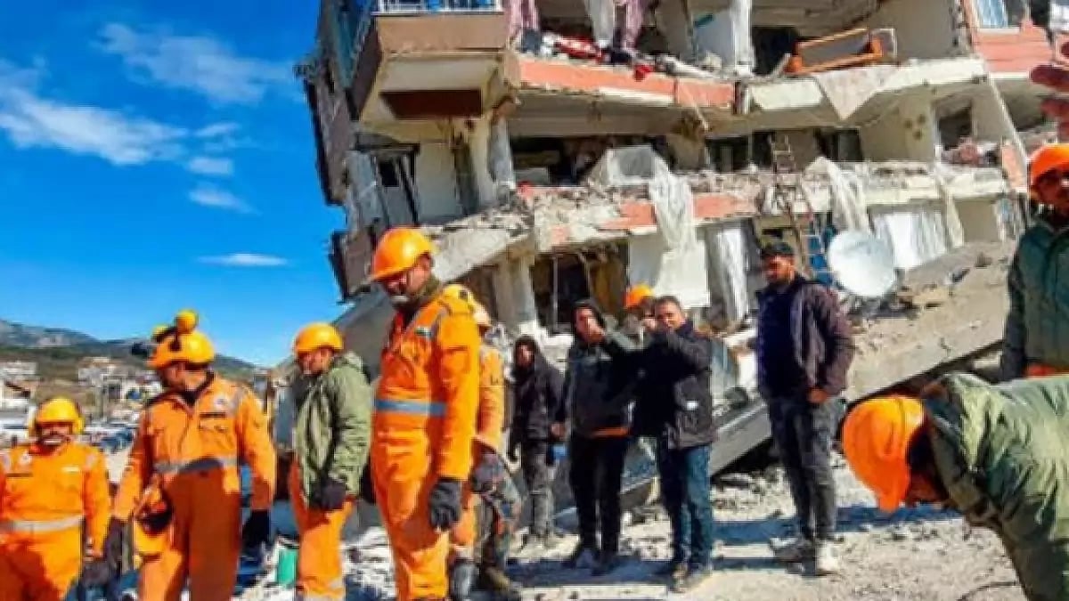 Rescue opeartions by NDRF personnel in Turkey