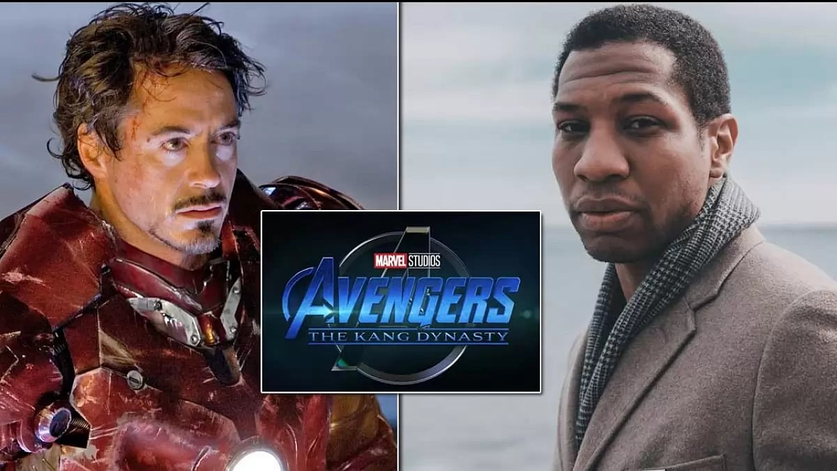 Jonathan Majors and Robert Downey Jr. 