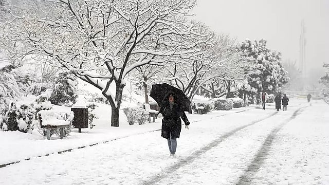 Snowfall Brings Cheer To Drought-Hit Iran