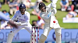 With his century, Blundel became the first wicketkeeper to achieve the feat in pink ball cricket.