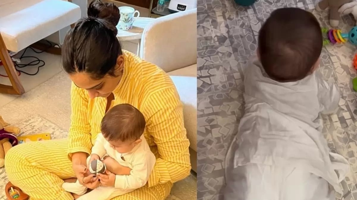 Sonam Kapoor with her son Vayu