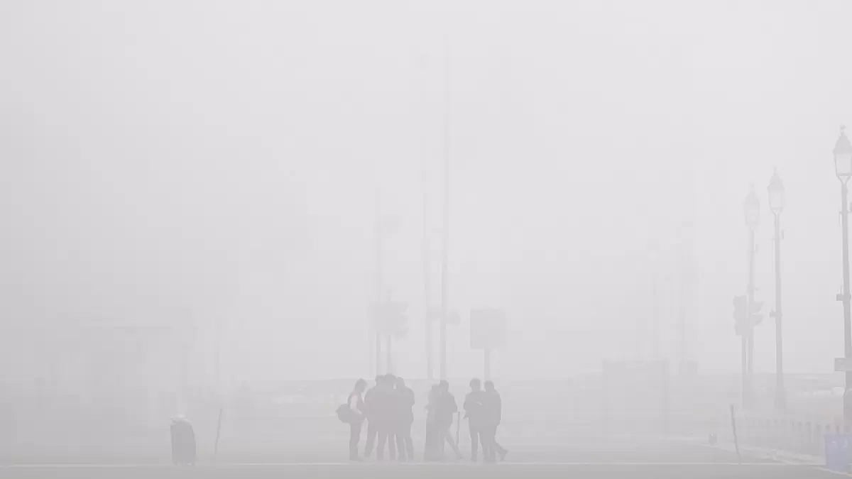 Foggy weather in New Delhi
