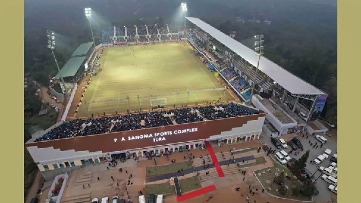 The PA Sangma sports complex in Tura, Meghalaya