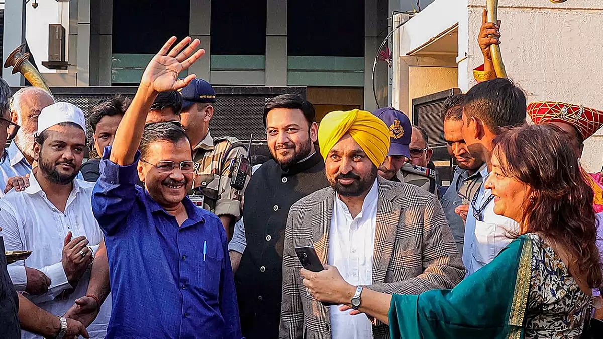 Arvind Kejriwal in Mumbai