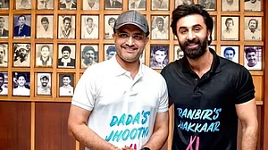 Sourav Ganguly and Ranbir Kapoor