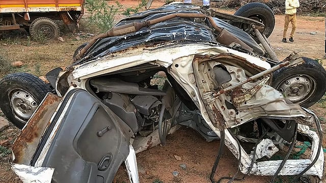 Two Of Family Killed After Ambulance Rams Into Stationary Truck In UP