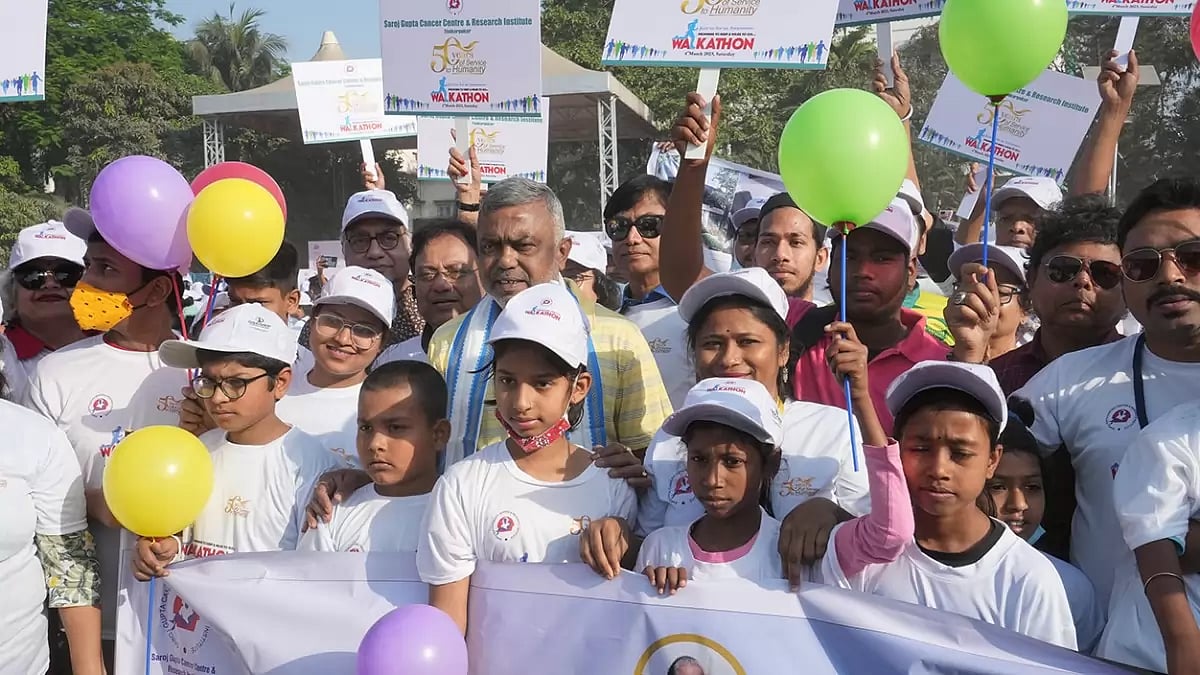 Walkathon to create awareness against cancer