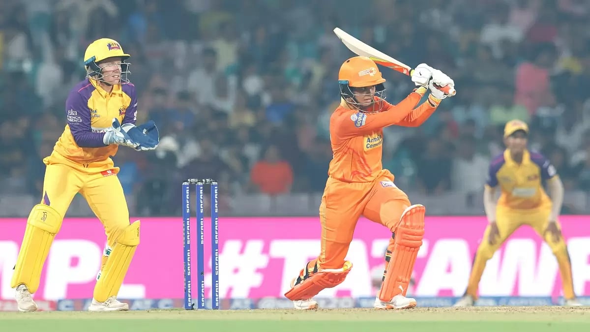Harleen Deol top scored for Gujarat Giants with 46 runs off 32 balls.