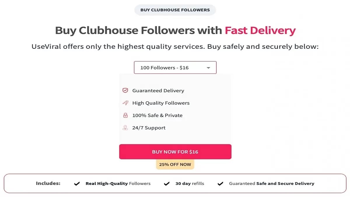 Buy Clubhouse Followers