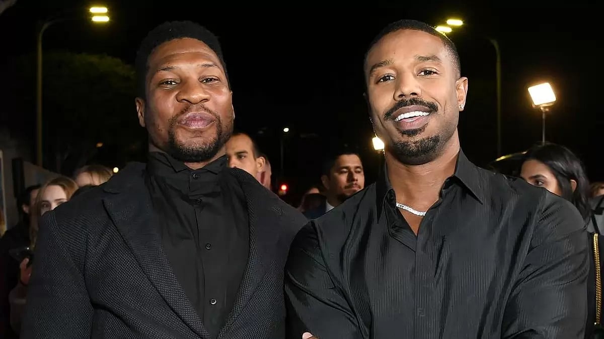 Jonathan Majors and Michael B. Jordan