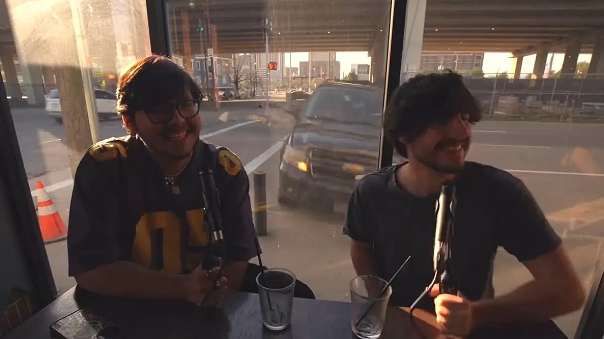 Moments before the car crash