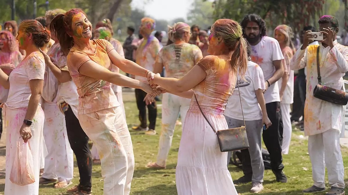Holi celebration in Delhi