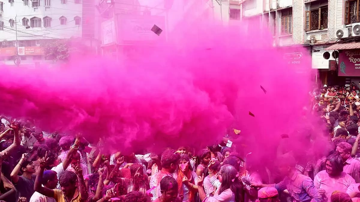 Holi celebrations in Guwahati