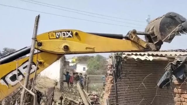 In Madhya Pradesh, Women Cops Bulldoze 'Illegal' House Of Rape-Accused