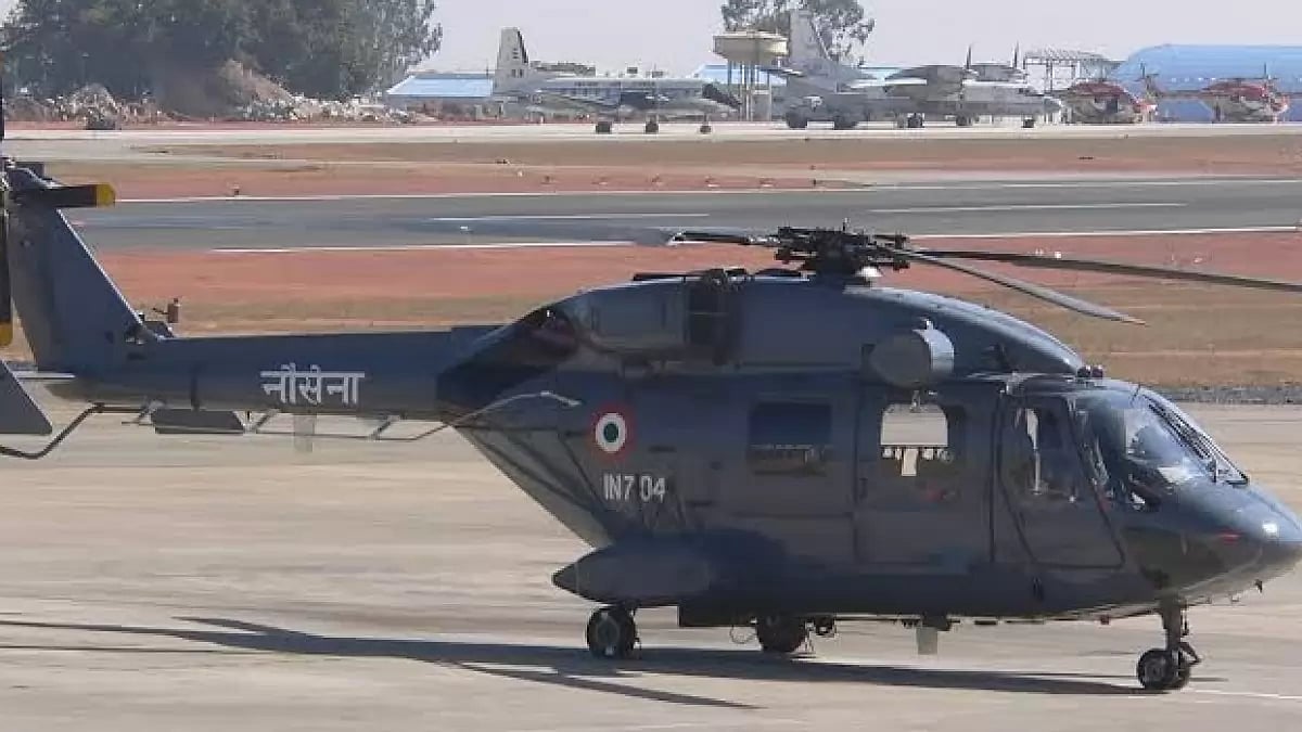 Indian Navy's ALH Dhruv Helicopter