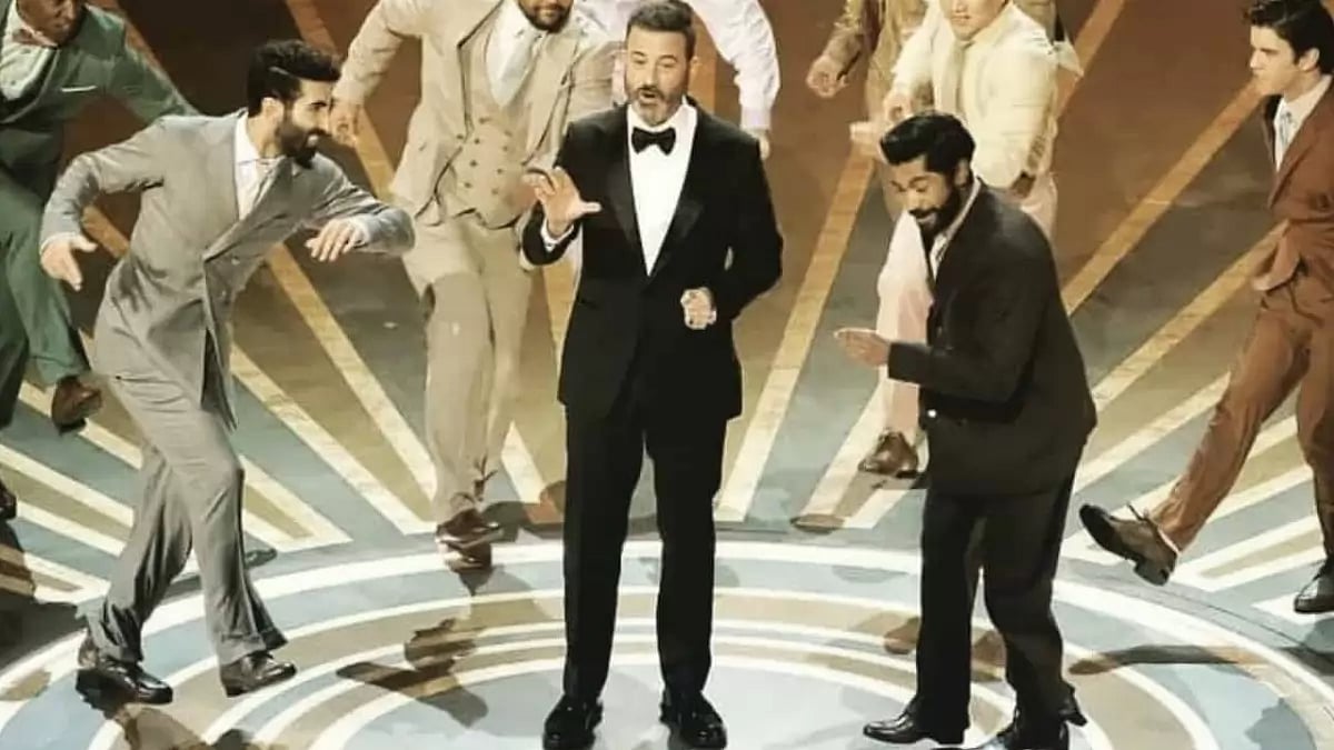 Jimmy Kimmel Doing 'Naatu Naatu'
