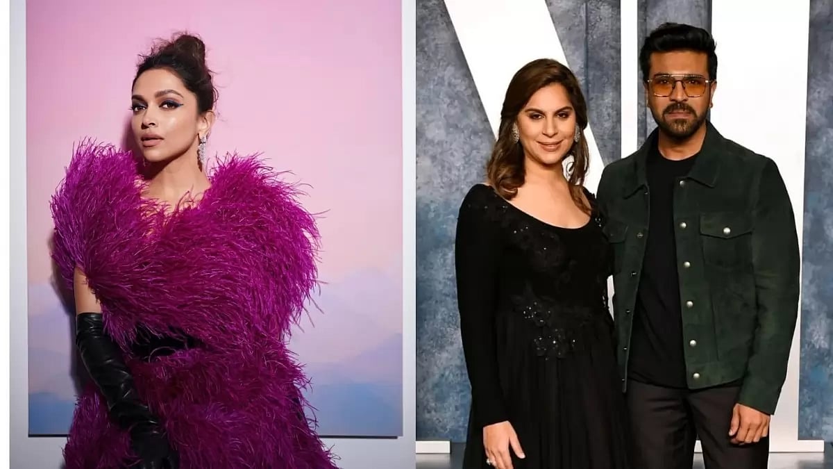 Deepika Padukone; Ram Charan, Wife Upasana Konidela at the Oscars after-party