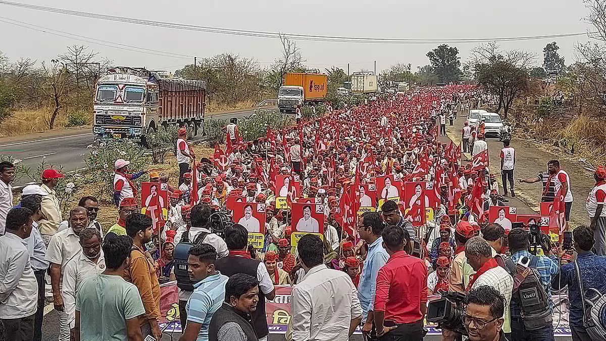 Farmers march in Maharashtra