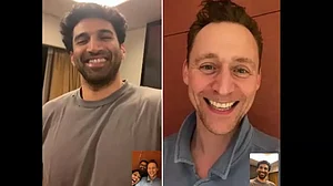 Aditya Roy Kapur and Tom Hiddleston
