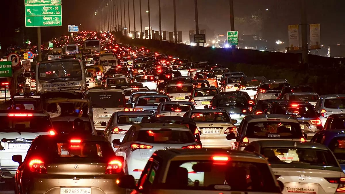 Traffic jam on Delhi- Gurugram expressway