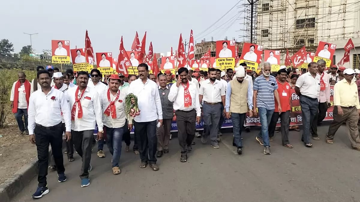 Farmers march in Maharashtra