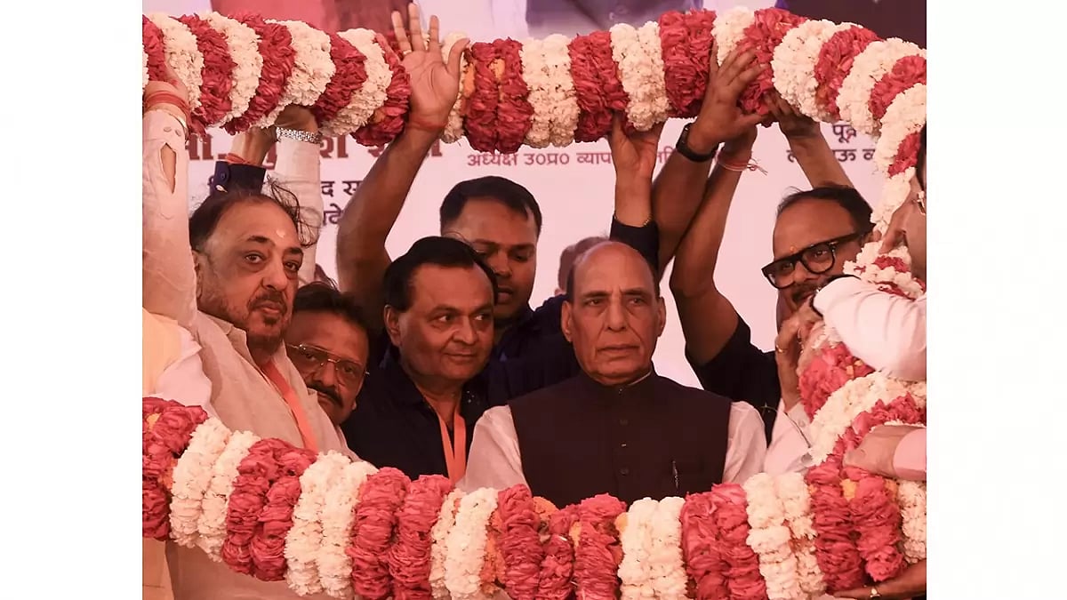 Rajnath Singh in Lucknow