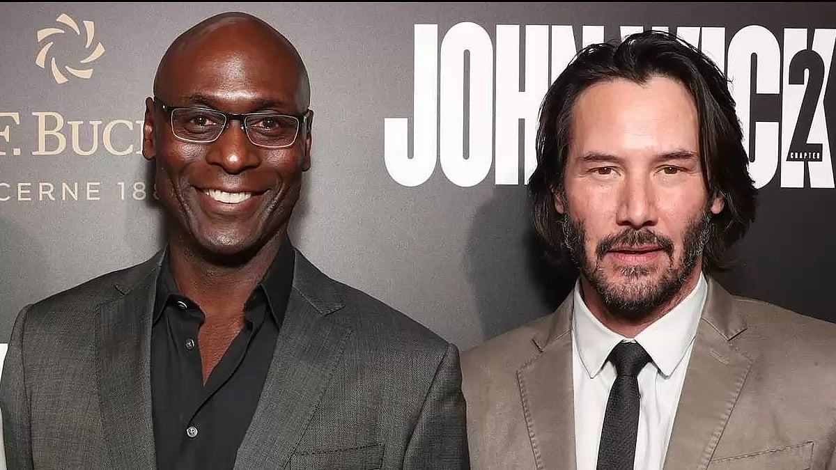 Lance Reddick and Keanu Reeves