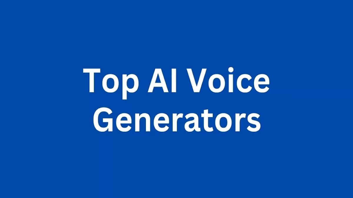 Best AI Voice Generators