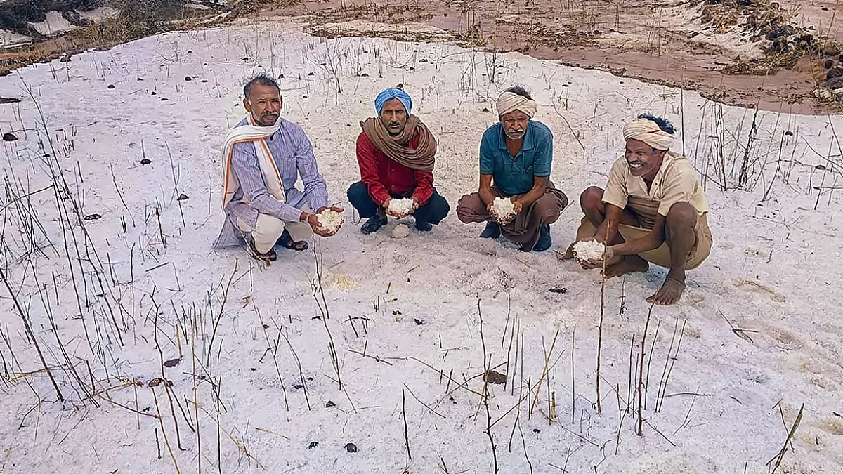 Hailstorm in Khargone