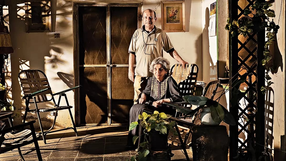 Home Is Where The Heart is: Paul D’Souza with his mother Meryln D’Souza. The D’Souzas made ‘Perfect Peace’ their home in 1986  