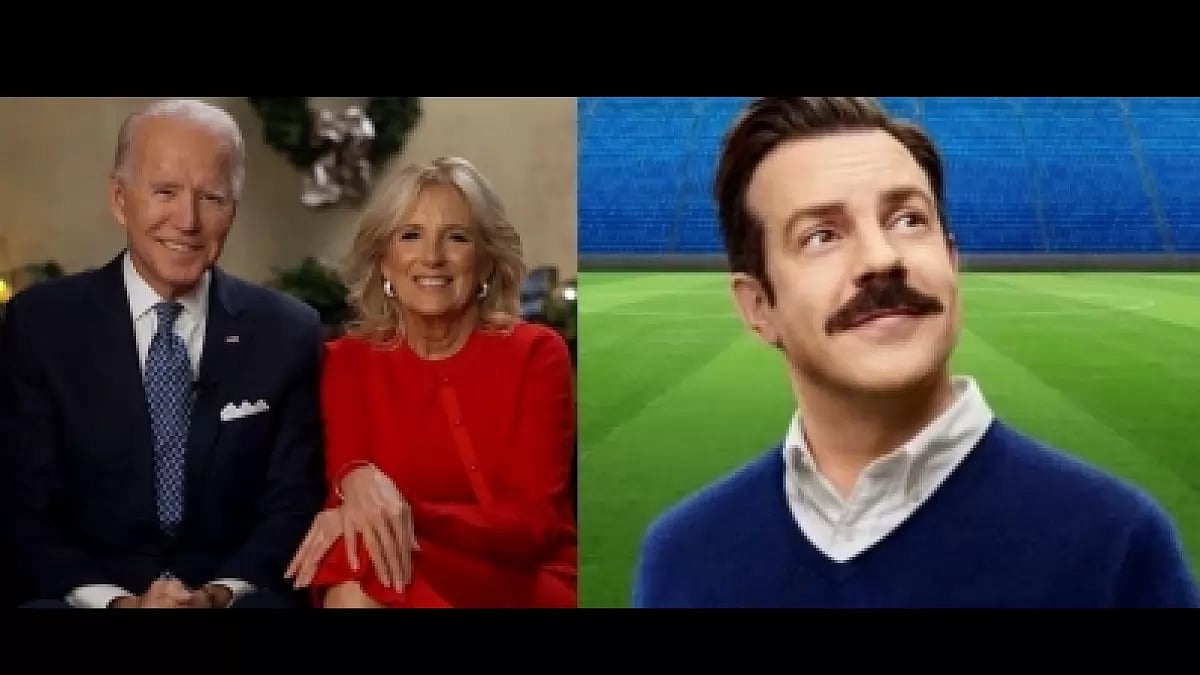 Ted Lasso, Joe Biden and Jill Biden
