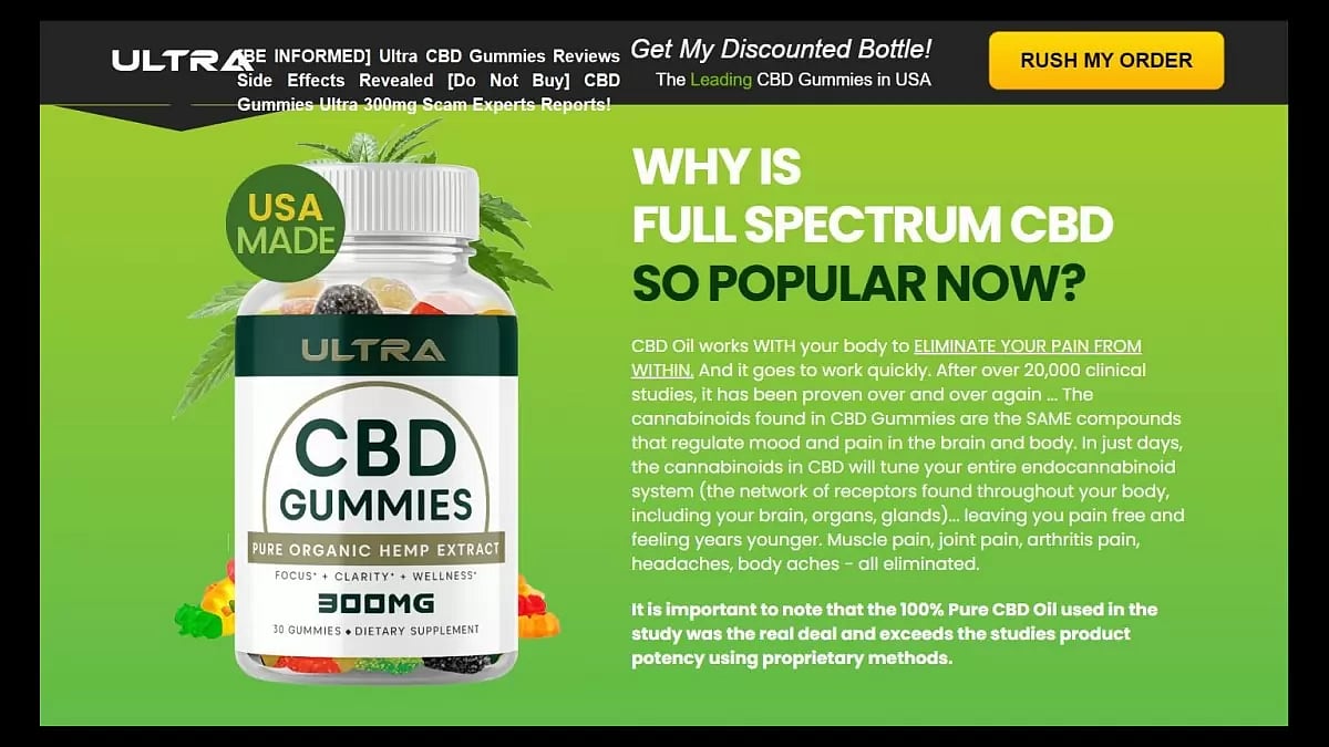Ultra CBD Gummies Reviews 