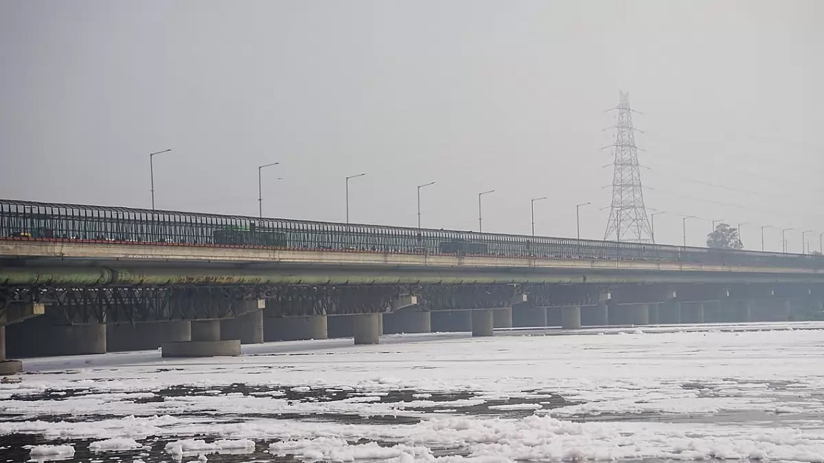 Parliamentary committee highlighted that incidences of foaming in Yamuna