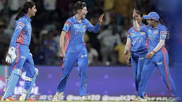 WPL 2023 Eliminator: Issy Wong, Nat Sciver-Brunt Help Mumbai Indians Book Final Spot With Big Win Over UP Warriorz - In Pics