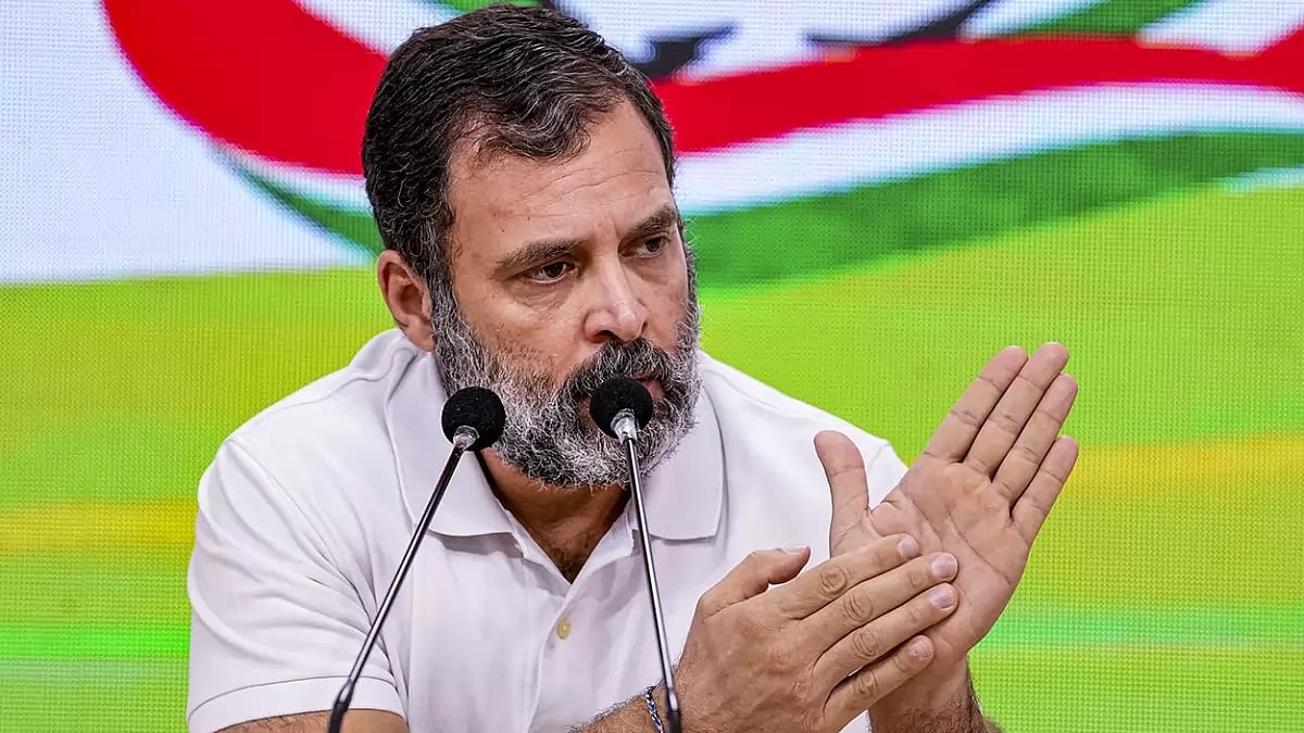 Rahul Gandhi addresses press conference