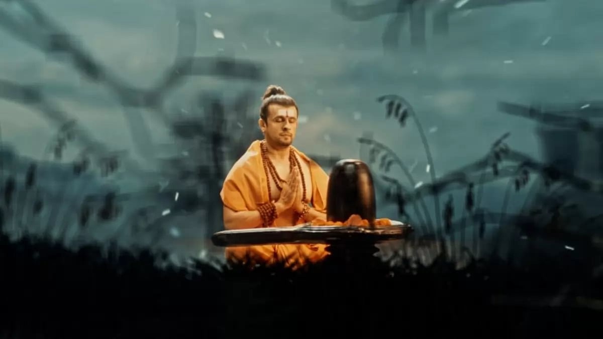 A still from Mahamrutunjay Mantra Music Video