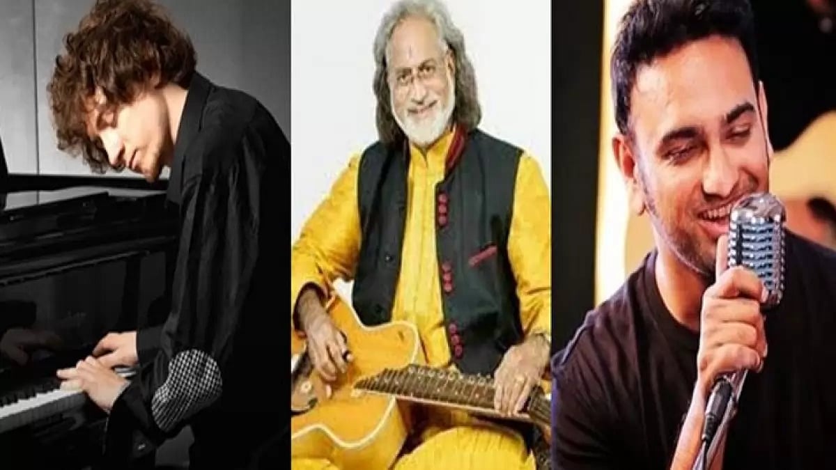 Pandit Vishwa Mohan Bhatt, Ruslan Sirota, Kshitij Tarey