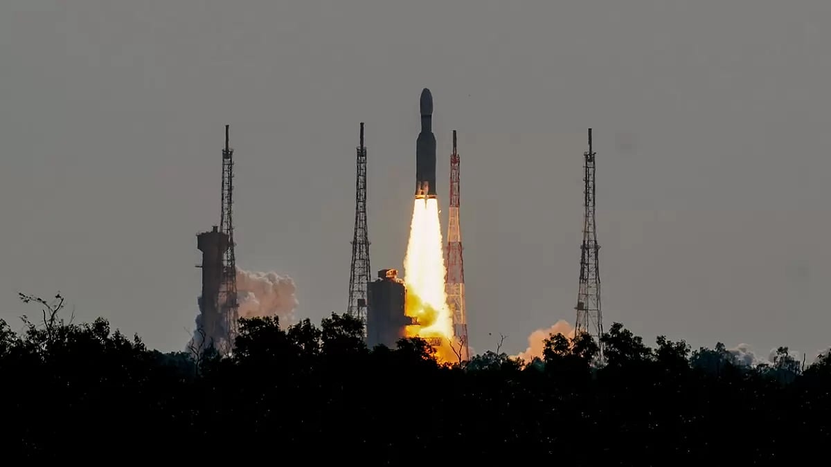 ISRO LVM3 launch