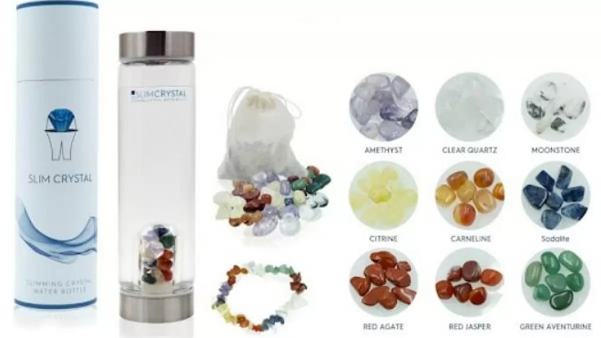 Slim Crystal Water Bottle